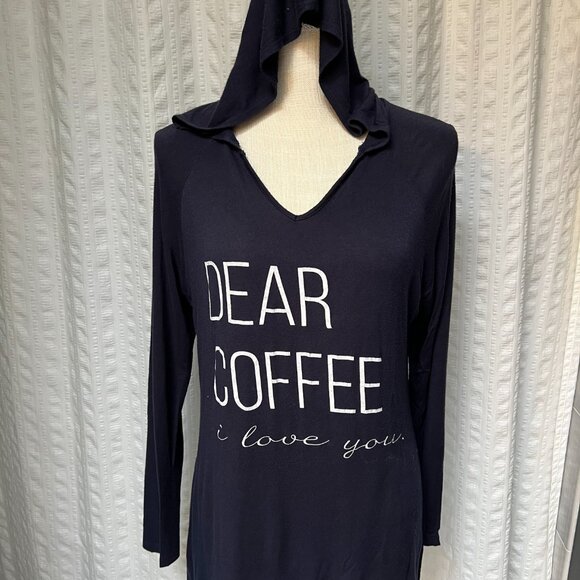 ZIP CODE "DEAR COFFEE i love you" Hooded Top - Picture 1 of 8